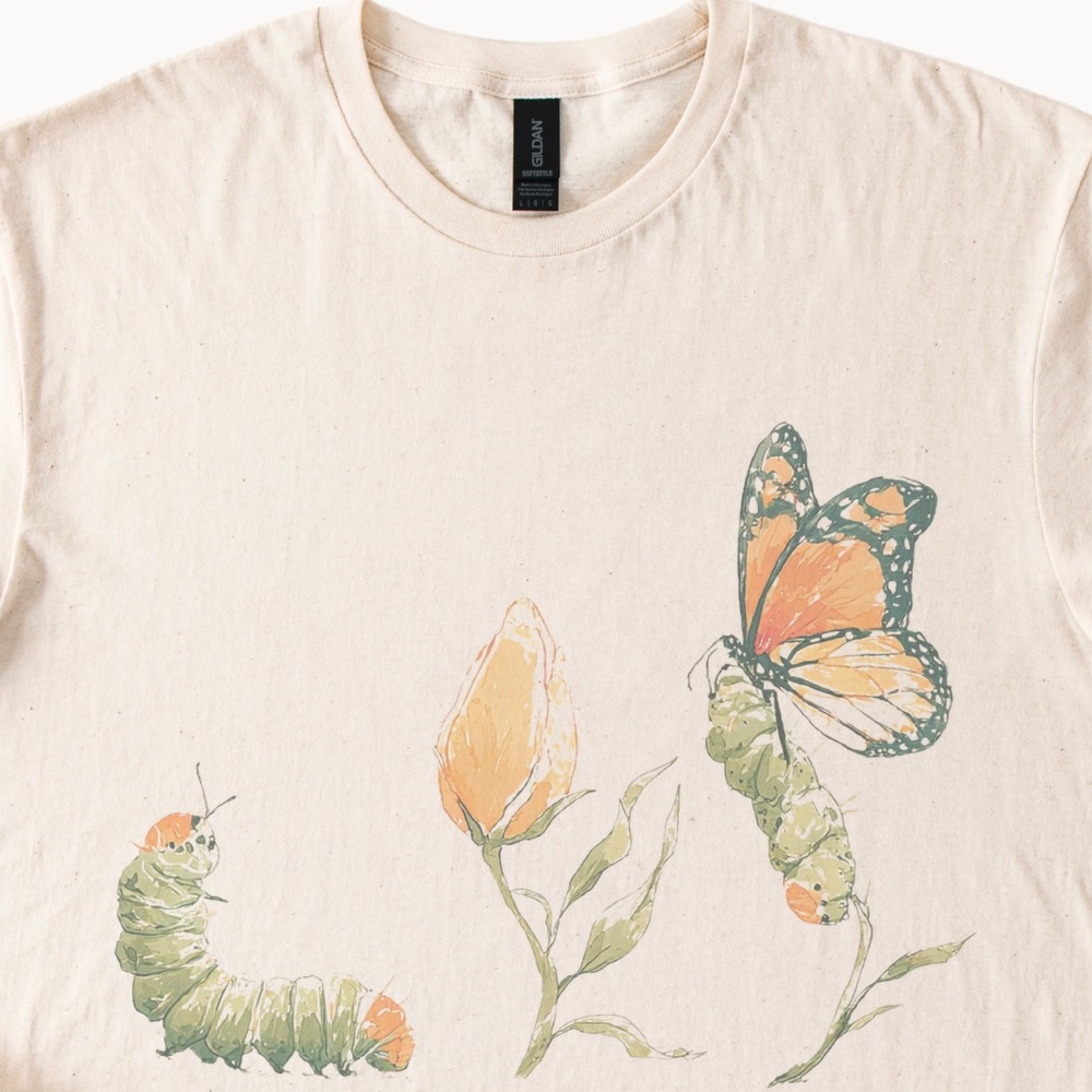 Butterfly Life Cycle Caterpillar Shirt - Picture 2 of 5